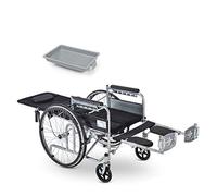 MOLVUS Transport Wheelchairs Lightweight Folding,Adjustable backrest, explosion proof tires Wheelchair for Adults,Elderly Disabled Wheel Chair,A,Halflying (B AllLying)