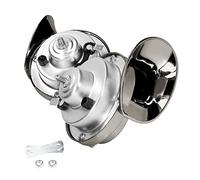 Moly Magnolia 300DB Super Loud Train Horn, 2PCS Car Air Electric Snail Double Horn, 12V Waterproof Air Horns Replacement Kit, Auto Accessories Universal for Motorcycle, Truck, Bike, Boat (Gray)