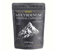 Molybdenum Mineral Capsules | 1500mcg High Strength Trace Minerals | Sodium Molybdate | 60 Capsules, Long 2 Month Supply | Made in The UK by Roundway Supplements