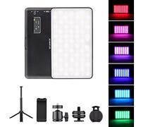 Molyrrd W140 RGB LED Video Light Kit, LED Camera Light CRI95+ 2500K-9000K Dimmable with Desktop Tripod Ballhead Phone Holder Clip Cold Shoe Adapter for Photography, Video, YouTube, TikTok