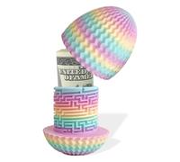 MOLZINY 3D Colourful Easter Eggs Labyrinth Box Puzzle Gift Packaging Maze Puzzle Money Box Puzzle Gift Box for Small Items Money Gift Funny Gift Idea Easter Gifts