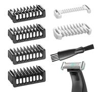 MOLZINY 6 Pieces Attachments Intimate Skin Protection 3 mm Body Comb with 1/2/3/5 mm Protective Comb Set for O Blade QP2724 QP2834 QP2520 QP2530 QP2620 360 Pro Electric Shaver Attachments Oblade