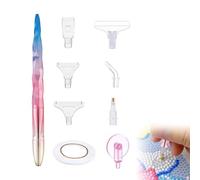 MOLZINY 8 Pieces Diamond Pen Kit Diamond Painting Accessories Diamond Painting Pen Set with 7 Replacement Heads 5D DIY Diamond Paint Pen for Nail Art DIY