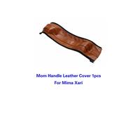 (mom 1pc brown) Baby Stroller PU Leather Handle Covers For Mima Xari Pram Bar Sleeve Case Protective Armrest Cover Stroller Accessories