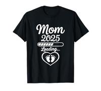 Mom 2025 Loading Pregnancy Announcement Baby Reveal T-Shirt