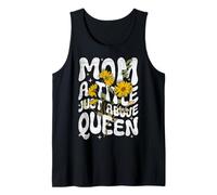 Mom a Title Just Above Queen Funny Saying Graphic Quote Tank Top