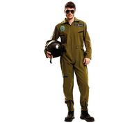 Mom Adult Top Gun Costume Brown M-L