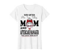 Mom and Aftercare Manager Mothers Day Double Blessing T-Shirt