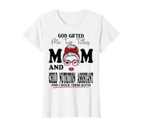 Mom and Child Nutrition Assistant Blessed Mothers Day T-Shirt