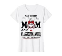 Mom and Classroom Manager Mothers Day Double Blessing T-Shirt