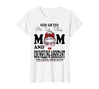 Mom and Counseling Assistant Mothers Day Double Blessing T-Shirt
