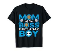 Mom and Dad Boss Birthday Boys Baby Family Party Decorations T-Shirt