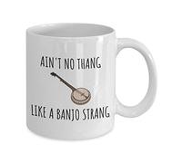 Mom and Dad Coffee Mug Funny Banjo Coffee Mug Banjo Player Gift Ain't No Thang Like a Banjo Strang