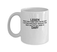 Mom and Dad Mug Legen Wait for It Dary Coffee Mug Cup (White) How I Met Your Mother Tv Show Quotes Memorabilia Gifts Merchandise Accessories Shirt Poster Sticker