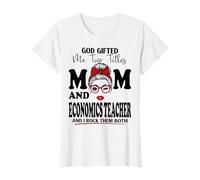 Mom and Economics Teacher Mothers Day Double Blessing T-Shirt