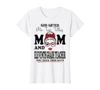 Mom and Eleventh Grade Teacher Mothers Day Double Blessing T-Shirt