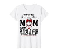 Mom and Financial Aid Officer Mothers Day Double Blessing T-Shirt