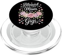 Mom And Gigi Blessed To Be Called Family Women Grandma Love PopSockets PopGrip for MagSafe
