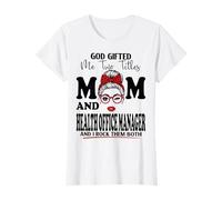 Mom and Health Office Manager Mothers Day Double Blessing T-Shirt