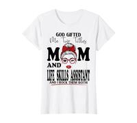 Mom and Life Skills Assistant Mothers Day Double Blessing T-Shirt