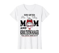 Mom and School Testing Manager Mothers Day Double Blessing T-Shirt
