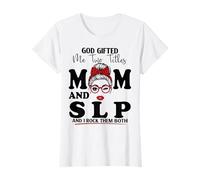 Mom and SLP Speech-Language Pathologist Mothers Day T-Shirt