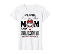 Mom and Special Education Aide Mothers Day Double Blessing T-Shirt