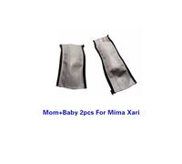 (mom baby 2PCS gray) Baby Stroller PU Leather Handle Covers For Mima Xari Pram Bar Sleeve Case Protective Armrest Cover Stroller Accessories