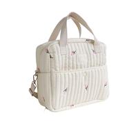 Mom Bag Handbag Embroidered Pattern Multiple Compartment Splashproof Travel Crossbody Bag Large Capacity Diaper Splashproof Travel Crossbody Large Capacity Diaper