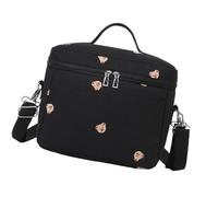 Mom Bag Thermal Food Storage Bags Embroidery Bear Crossbody Shoulder Bag Maternity Splashproof Insulated Lunch Portable Baby Essential