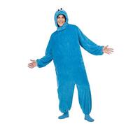 Mom Basic Cookie Monster Costume Blue S