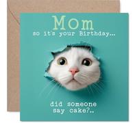 Mom Birthday Card, Catty Cake Catty Cake