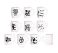 MoM Boss 10pcs Silicone Focal Beads - Colored Silicone Craft Beads for Pens, Keychain, Bracelet, Necklace (Cup Shape)