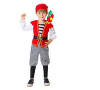Mom Boy Caribbean Pirate Costume Red 12-24 Months