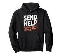 Mom Boys Send Help Raising Chaos Humor Boy Pullover Hoodie