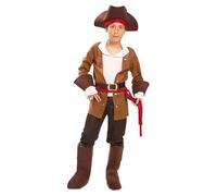 Mom Buccaneer Kids Costume Brown 3-4 Years Kids