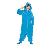 Mom Cookie Monster Pajamas Junior Costume Blue 5-6 Years
