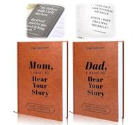 Mom, Dad, I Want to Hear Your Story, A precious parent gift. Premium leather-bound, durable hardback, more than a journal, a timeless keepsake preserving their stories for years.