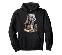 Mom Dad of a Border Terrier Dog Owner Hiking Lover Pullover Hoodie