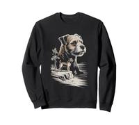 Mom Dad of a Border Terrier Dog Owner Hiking Lover Sweatshirt