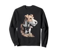 Mom Dad of a Wire Fox Terrier Dog Owner Hiking Lover Sweatshirt