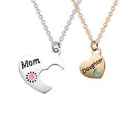 Mom Daughter Gifts Necklaces Mothers Day Gifts for Mom Mother Daughter Matching Necklace Set Wedding Thank You Gift for Mother Mommy Birthday Gift ideas Mama Appreciation Present Mum Keepsake Souvenir