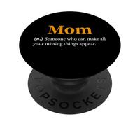 Mom Definition Funny Parenting Mother hood Humor Home Life PopSockets Adhesive PopGrip