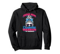Mom Diabetes Warrior Mother Type 1 Diabetes Awareness Pullover Hoodie