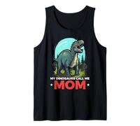Mom Dinosaur Lover Paleontology Prehistoric Mommy Dino Tank Top
