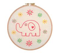 MOM ELEPHANT - Embroidery Kit with Hoop: Mom Elephant - Anchor Groves & Thames Multi One Size