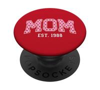Mom Est 1988 Custom Mom Personalized Mother’s Day Customized PopSockets Adhesive PopGrip