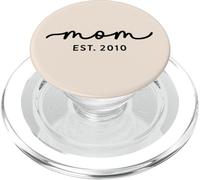 Mom Est 2010 Custom Mom Personalized Mother’s Day Customized PopSockets PopGrip for MagSafe