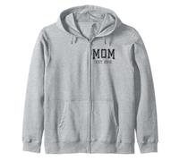 Mom Est 2010 Custom Mom Personalized Mother’s Day Customized Zip Hoodie