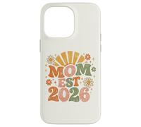 Mom Est 2026 Groovy Retro Daisy Flower New Mom Mother's Day Case for iPhone 14 Pro Max